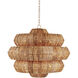 Antibes 9 Light 30 inch Khaki Chandelier Ceiling Light, Medium